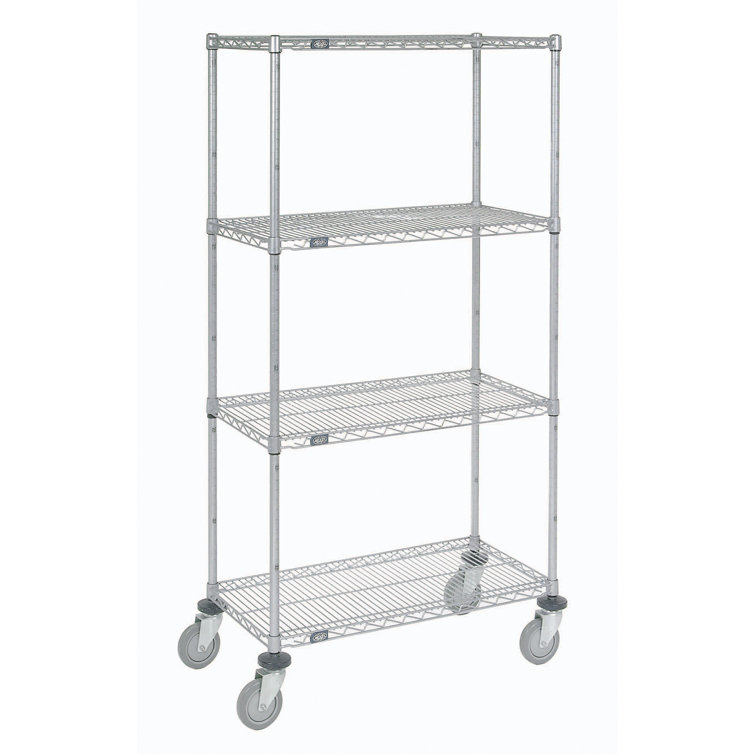 Nexel Metal Height Adjustable Shelving Unit with Wheels & Reviews